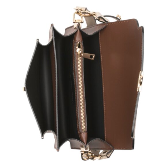 ISADORA Made In Italy Leather Multi Compartment Structure Crossbody Bag - Picture 2 of 3